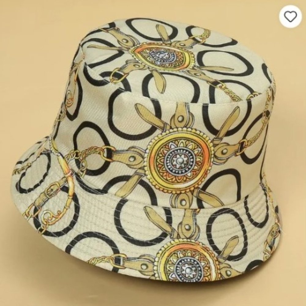 Unisex Fashion Classic Print Reversible Windproof Bucket Hat New
